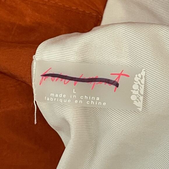 Free People Movement The Way Home 2" Shorts Wide Waist Red Earth Rust Women's L - Picture 6 of 13